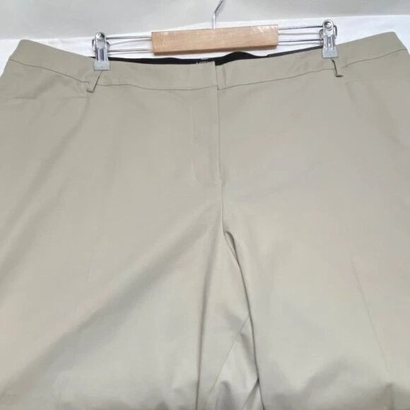 Apt 9 Curvy Capri Women's 22W Khaki Straight Cotton Stretch Pants Kohl's $48 NWT - Picture 14 of 14